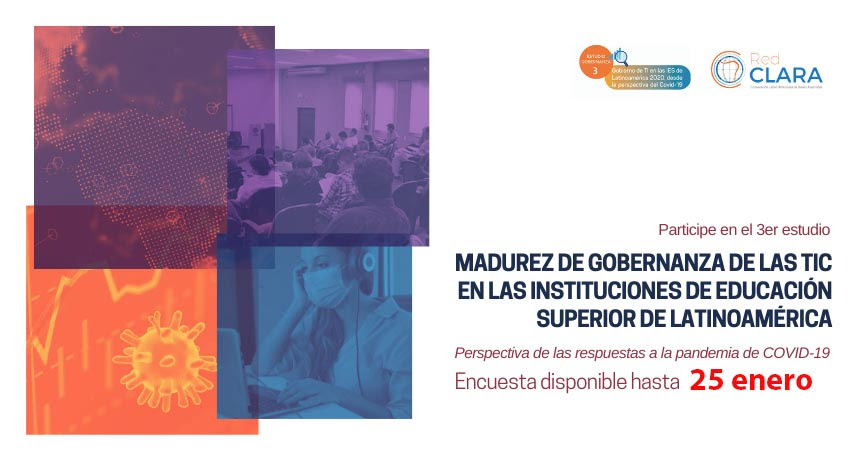 3er estudio madurez de gobernanza de las TIC en las instituciones de educación superior en latinoamerica Red Clara