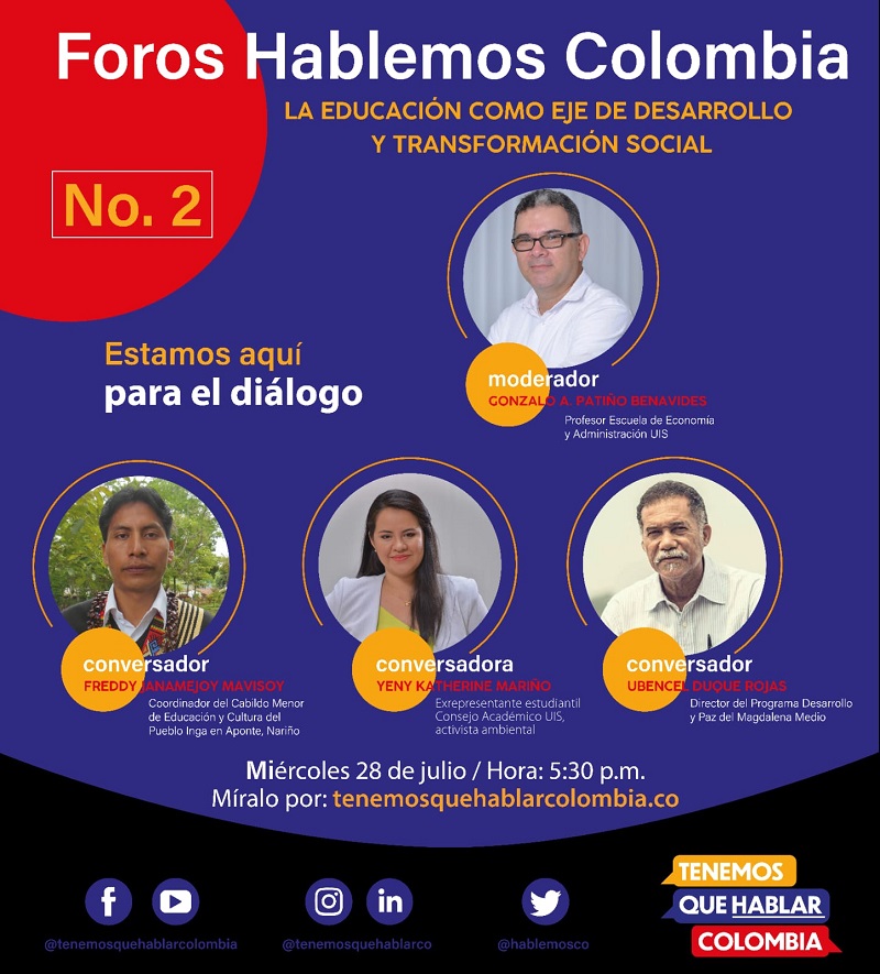 Foros_hablemos_de_Colombia_-_La_educación_como_eje_de_desarrollo_y_transformación_social_UIS