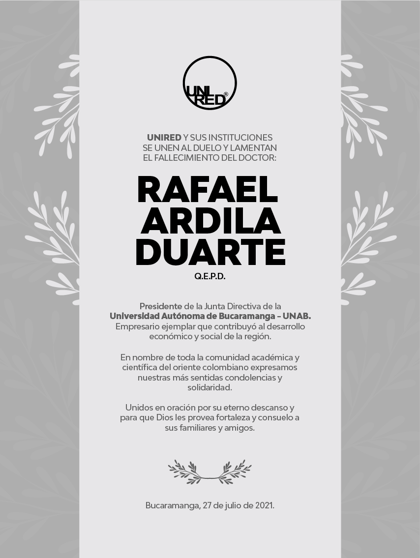 RU CONDOLENCIAS RAFAEL ARDILA DUARTE 01