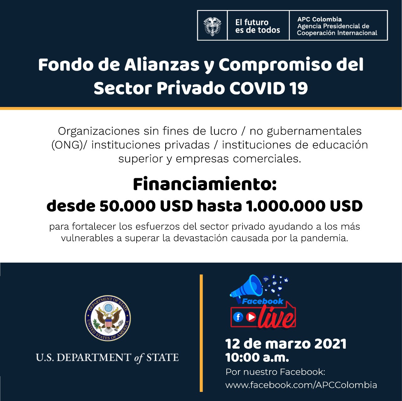 Convocatoria covid USAID