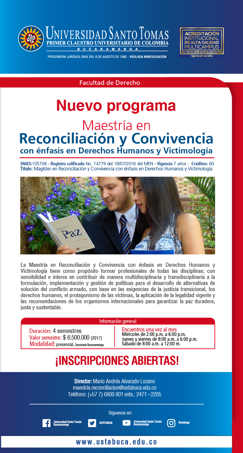 Maestria Reconciliacion Convivencia